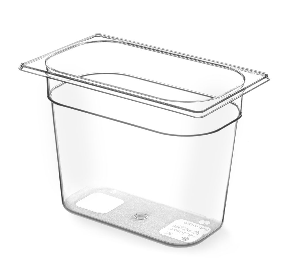 Gastronorm-Behälter 1/4 GN 1/4 55L Transparent 265x162x(H)200mm-ING12292 Gastronorm-Behälter 1/4 GN 1/4 55L Transparent 265x162x(H)200mm-ING12292