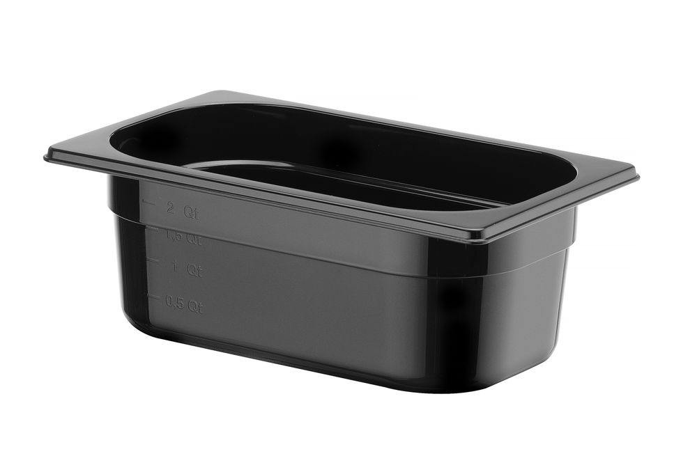 Gastronorm-Behälter 1/4 Profi Line GN 1/4 28L Schwarz 265x162x(H)100mm-ING12243 Gastronorm-Behälter 1/4 Profi Line GN 1/4 28L Schwarz 265x162x(H)100mm-ING12243