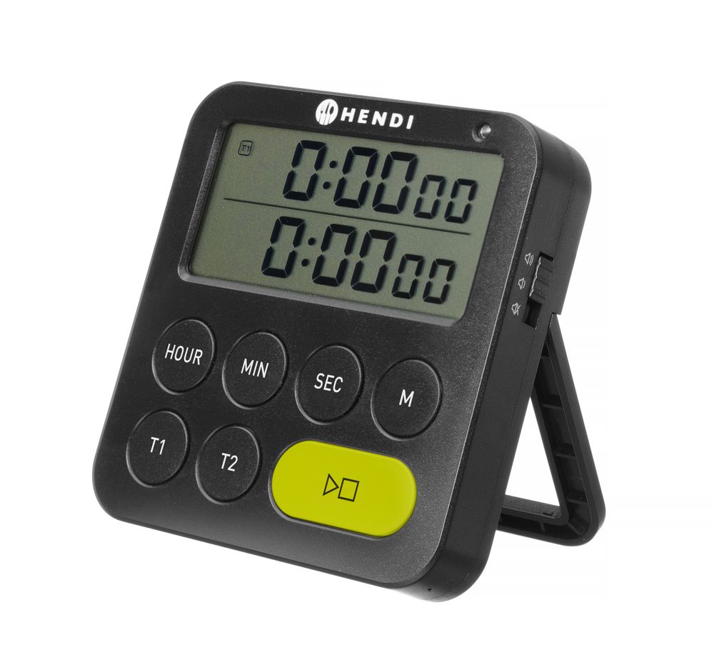 Timer doppelt  Schwarz 82x20x(H)86mm