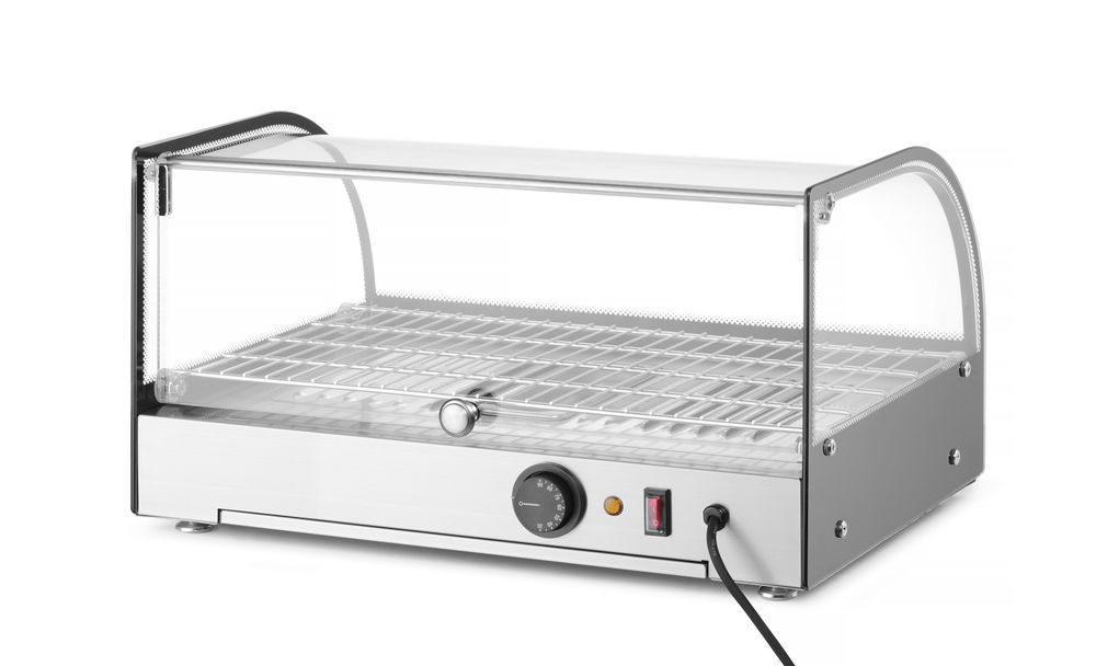 Warmhaltevitrine einzeln    einzeln  Schwarz  220-240V/800W  556x376x(H)315mm-ING11677