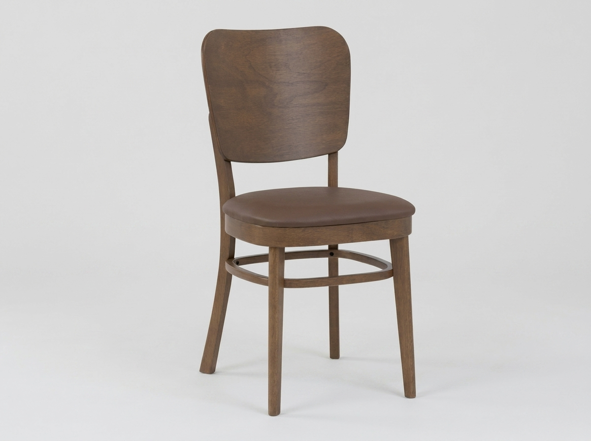 Restaurantstol Mara Cocoa kunstlæder brun