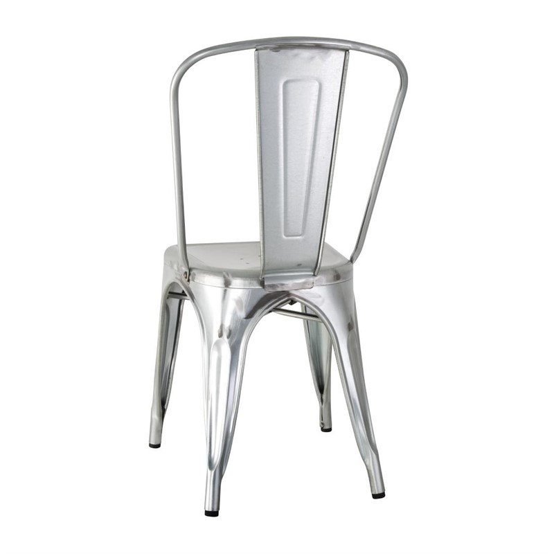 Stahlstühle Stella in Schwarz Grau Silber Restaurantstühle Hotelmöbel Stuhl-ING10700.2