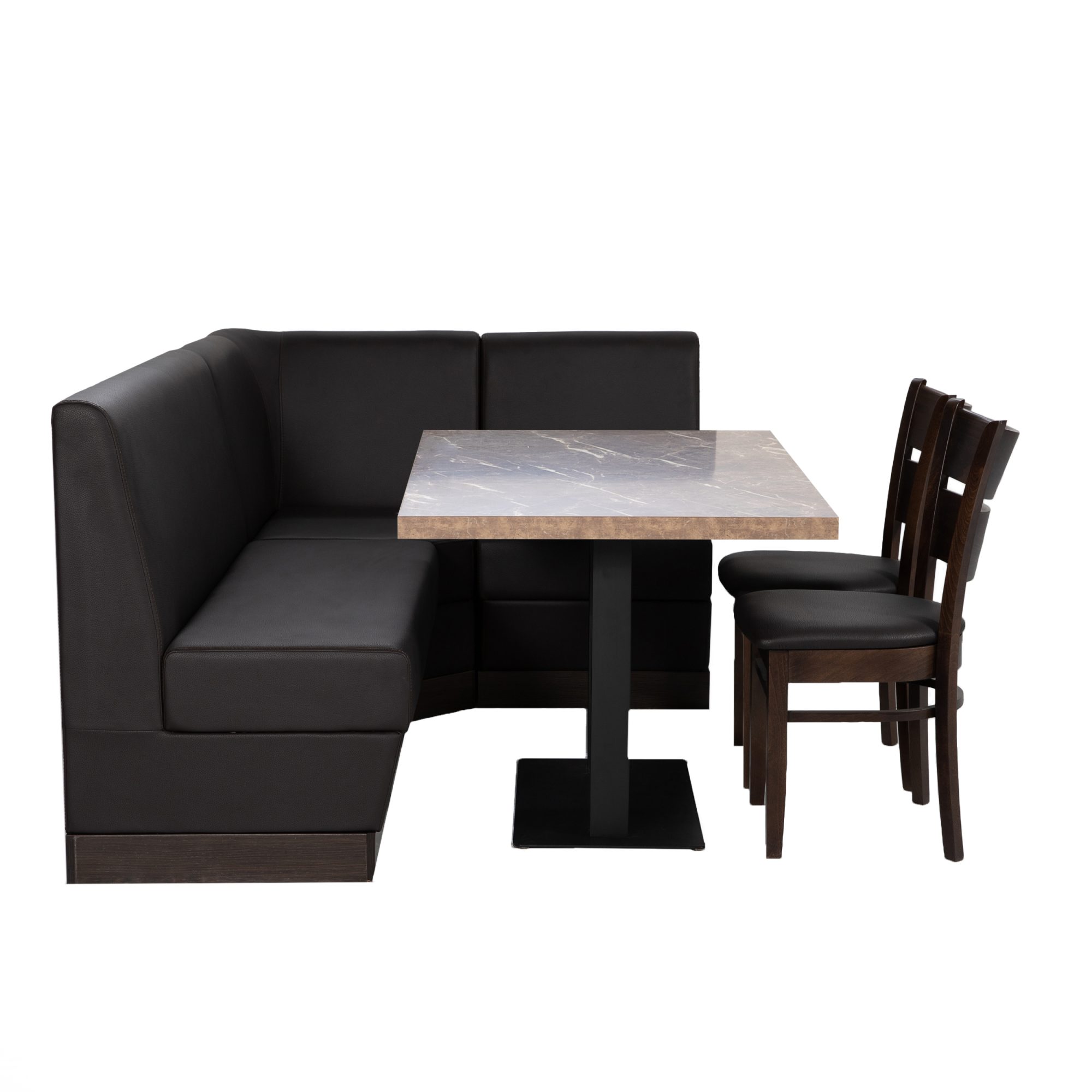 Restauranttisch Catania Mocca Marmor Optik 120x70cm Bistrotisch Gastrotisch-ING10742